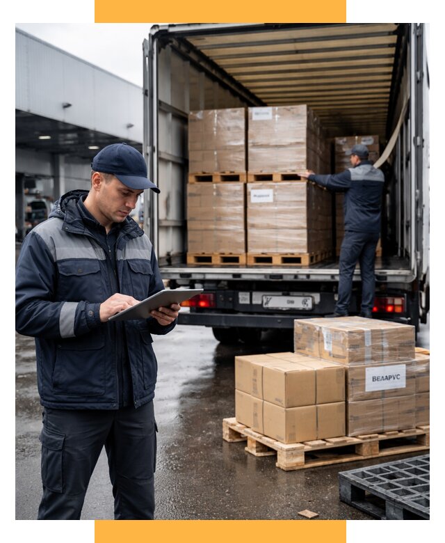 Доставка грузов из Беларуси от 15395 р. логистика СетСервис-Кпс