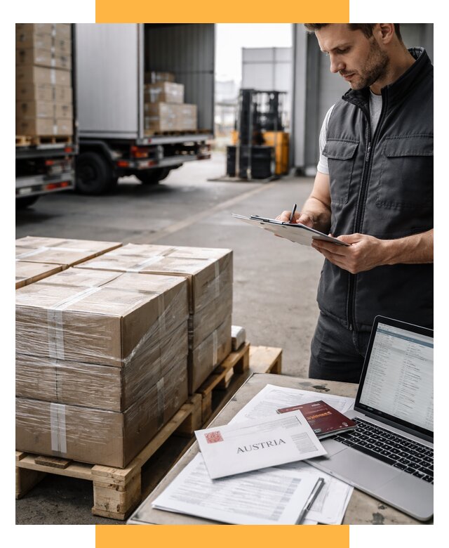 Доставка в Австрию от 66710 р. Логистика и экспорт СетСервис-Кпс