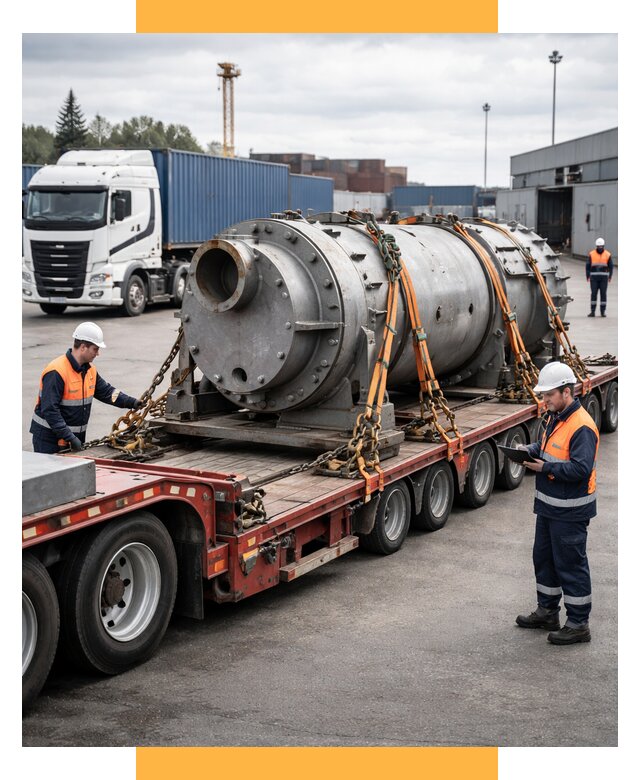 Перевозка тяжеловесных грузов под ключ от 153945 р. | СетСервис-Кпс